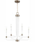 Davies 5-light Chandelier Studio White w/ Dark Brass
