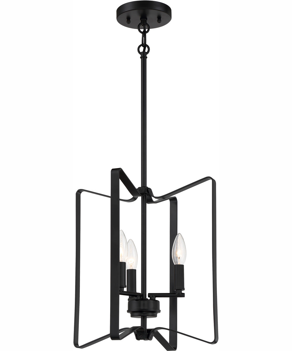 Shayna 3-Light Foyer Flat Black