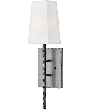 Tress 1-Light Single Light Sconce in Burnished Nickel