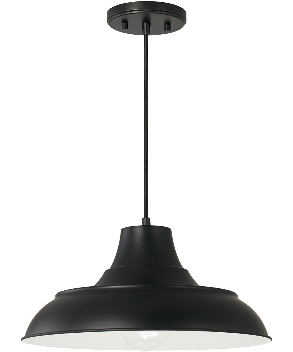 Jones 1-Light Pendant Matte Black