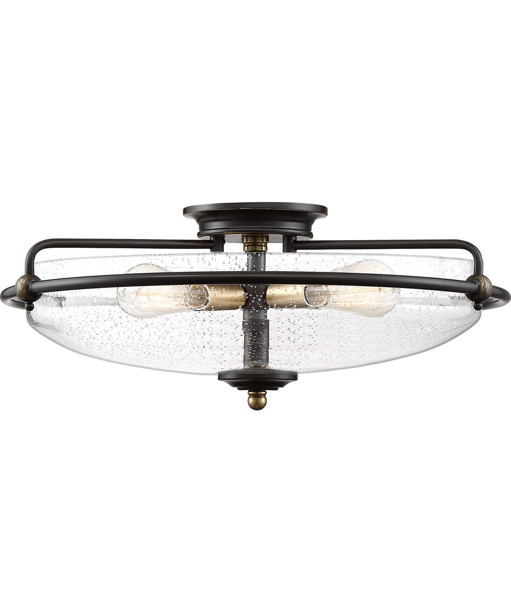 Griffin Extra Large 4-light Flush Mount Palladian Bronze