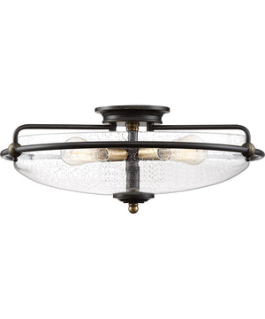 Griffin Extra Large 4-light Flush Mount Palladian Bronze