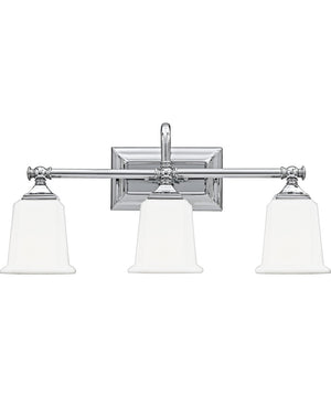 Nicholas Large 3-light Bath Light Polished Chrome