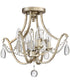 Regent 4-light Semi Flush Mount Vintage Gold