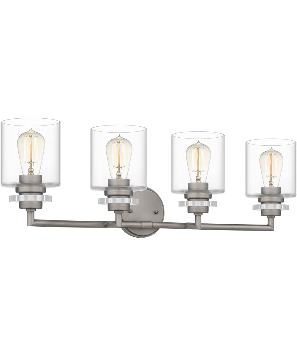 Jaspar Extra Large 4-light Bath Light Antique Nickel