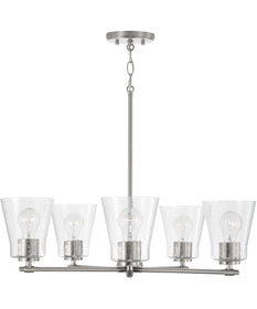 Baker 5-Light Chandelier Brushed Nickel