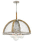 25"W Heywood 5-Light Single Tier in Weathered Zinc