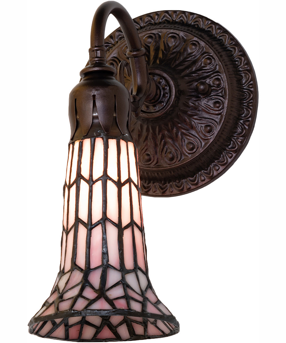 5.5" Wide Stained Glass Pond Lily Wall Sconce