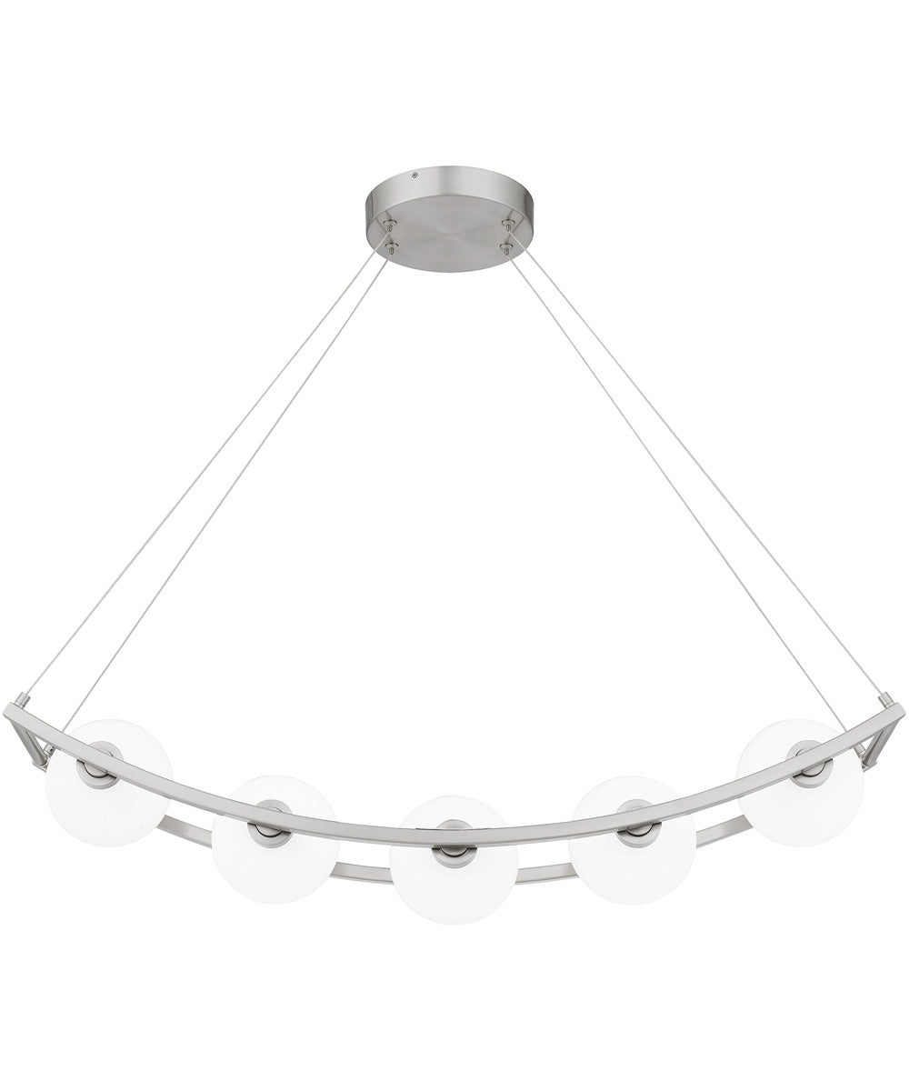 Enzo 5-light Island Light Brushed Nickel