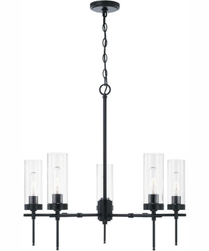 Riley 5-Light Chandelier Matte Black