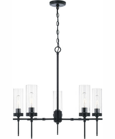 Riley 5-Light Chandelier Matte Black