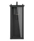 Hunt 1-Light Outdoor Wall Mount Rain or Shine - Black with Clear Glass