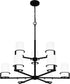 Seymour 9-light Chandelier Matte Black