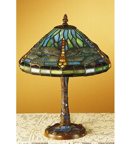 Meyda Tiffany Dragonfly Twisted Fly Table Lamp 26683