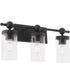 Tamara Day's Lee Boulevard 3-light Bath Vanity Light Matte Black