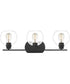 Pruitt Large 3-light Bath Light Matte Black