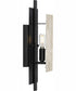 Lowery 1-Light Matte Black/Aged Silver Leaf Industrial Luxe Wall Sconce Matte Black