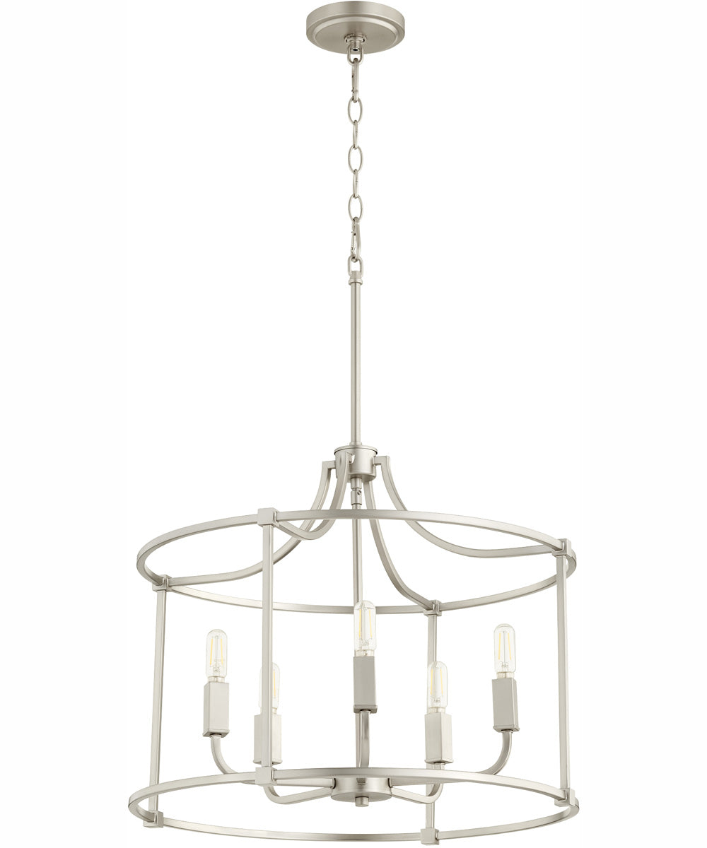 Olympus 5-light Nook Chandelier Satin Nickel