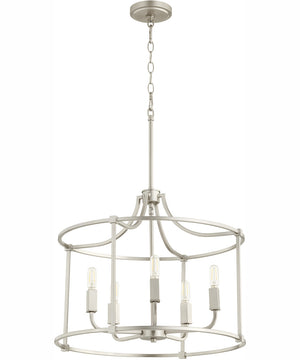 Olympus 5-light Nook Chandelier Satin Nickel