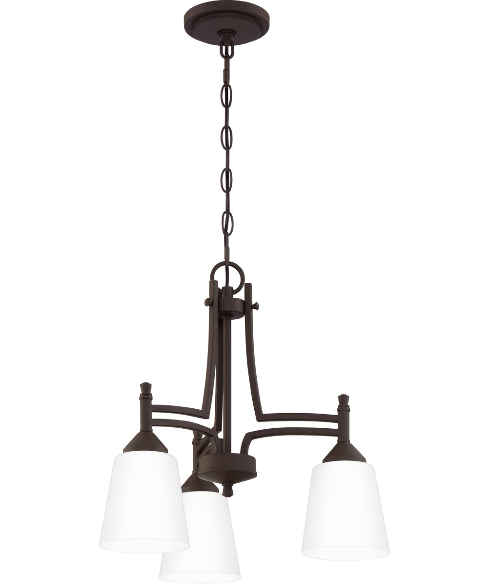 Billingsley 3-light Chandelier Old Bronze