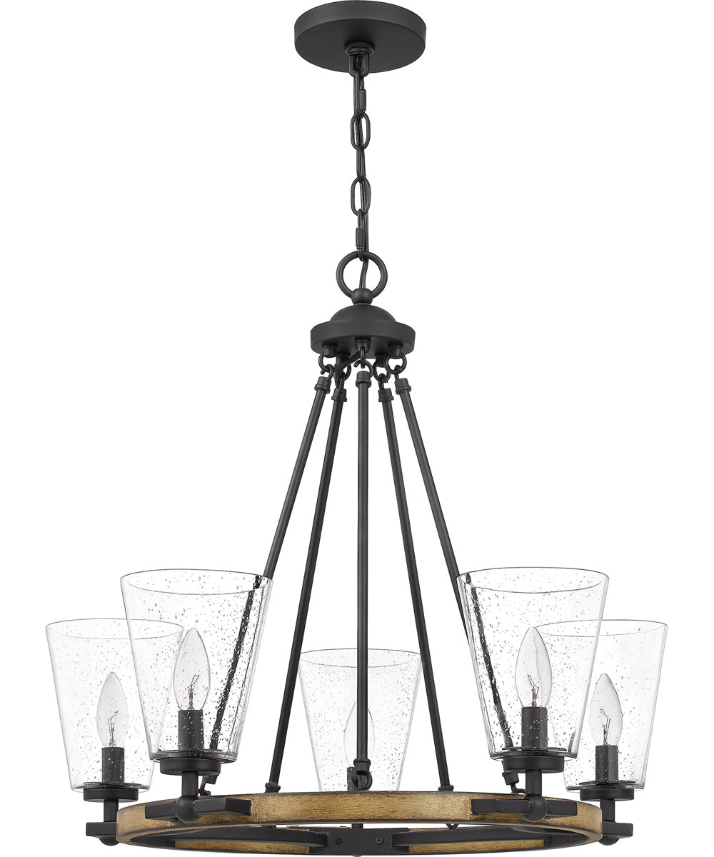 Hearst 5-light Chandelier Matte Black