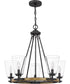 Hearst 5-light Chandelier Matte Black