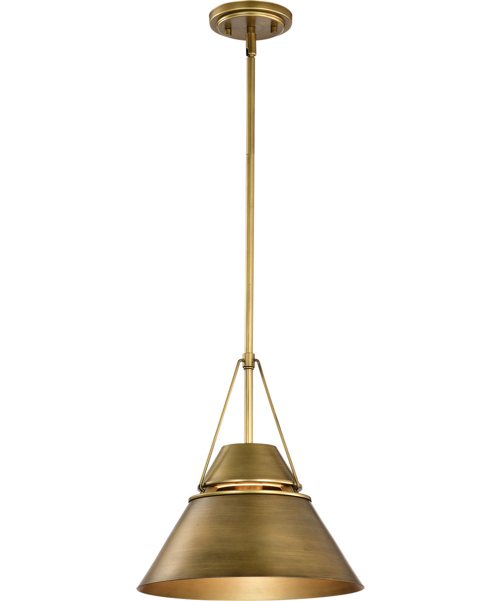 Adina 1-Light Pendant Natural Brass
