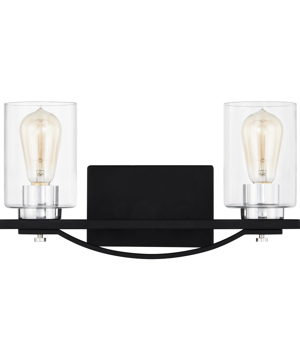 Salem Medium 2-light Bath Light Matte Black