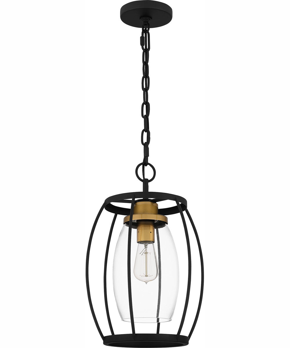 Thyme 1-light Mini Pendant Earth Black