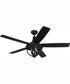 56" Nash 4-Light Indoor/Outdoor Ceiling Fan Flat Black