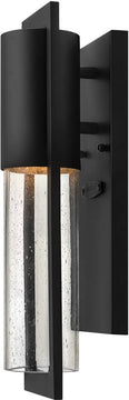 16"H Dwell 1-Light Outdoor Wall Mount Black