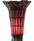 15" High Stained Glass Pond Lily Nouveau Lady Accent Lamp