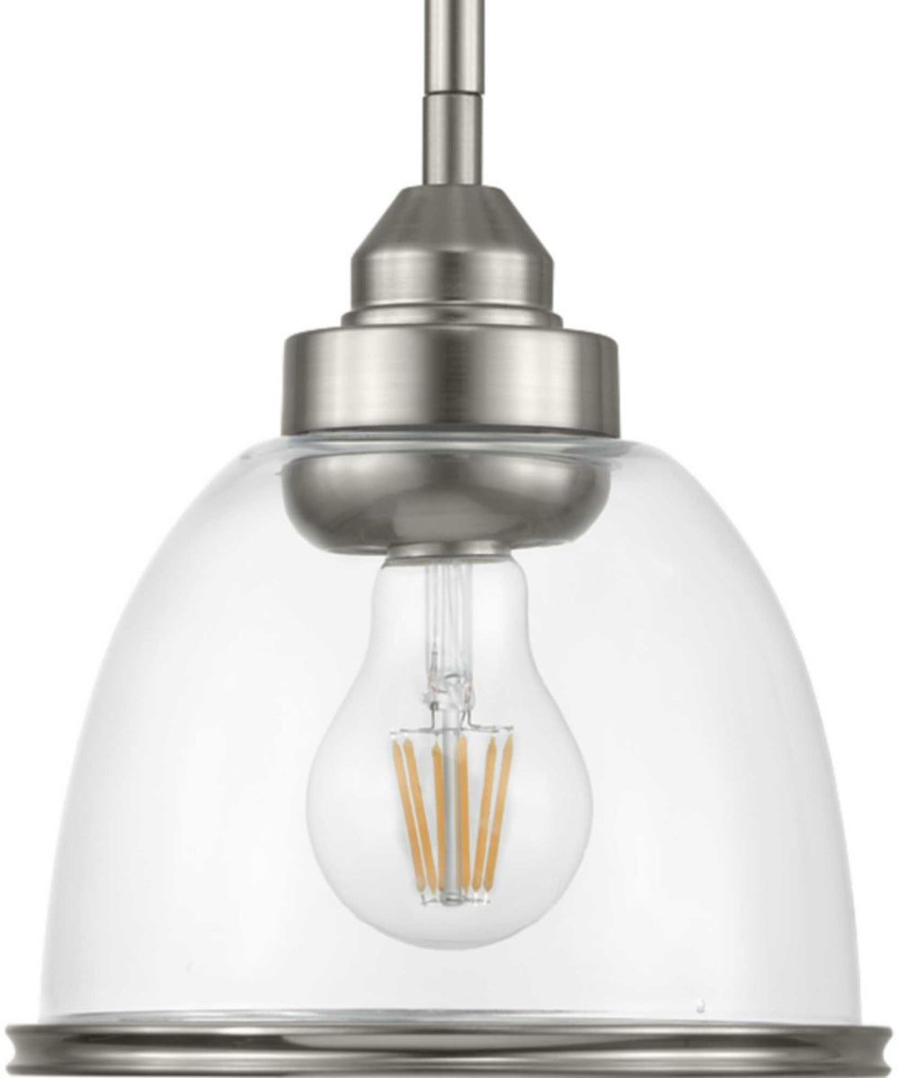 Saluda 1-Light Mini-Pendant Brushed Nickel
