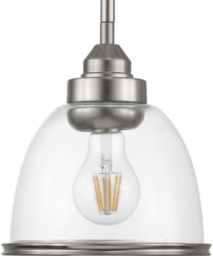 Saluda 1-Light Mini-Pendant Brushed Nickel