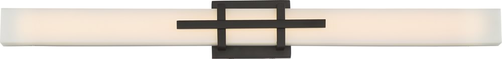 36"W Grill LED 1-Light Vanity & Wall Aged Bronze