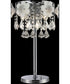 Daisy 5-Light Table Lamp Chrome/Flower/Crystals