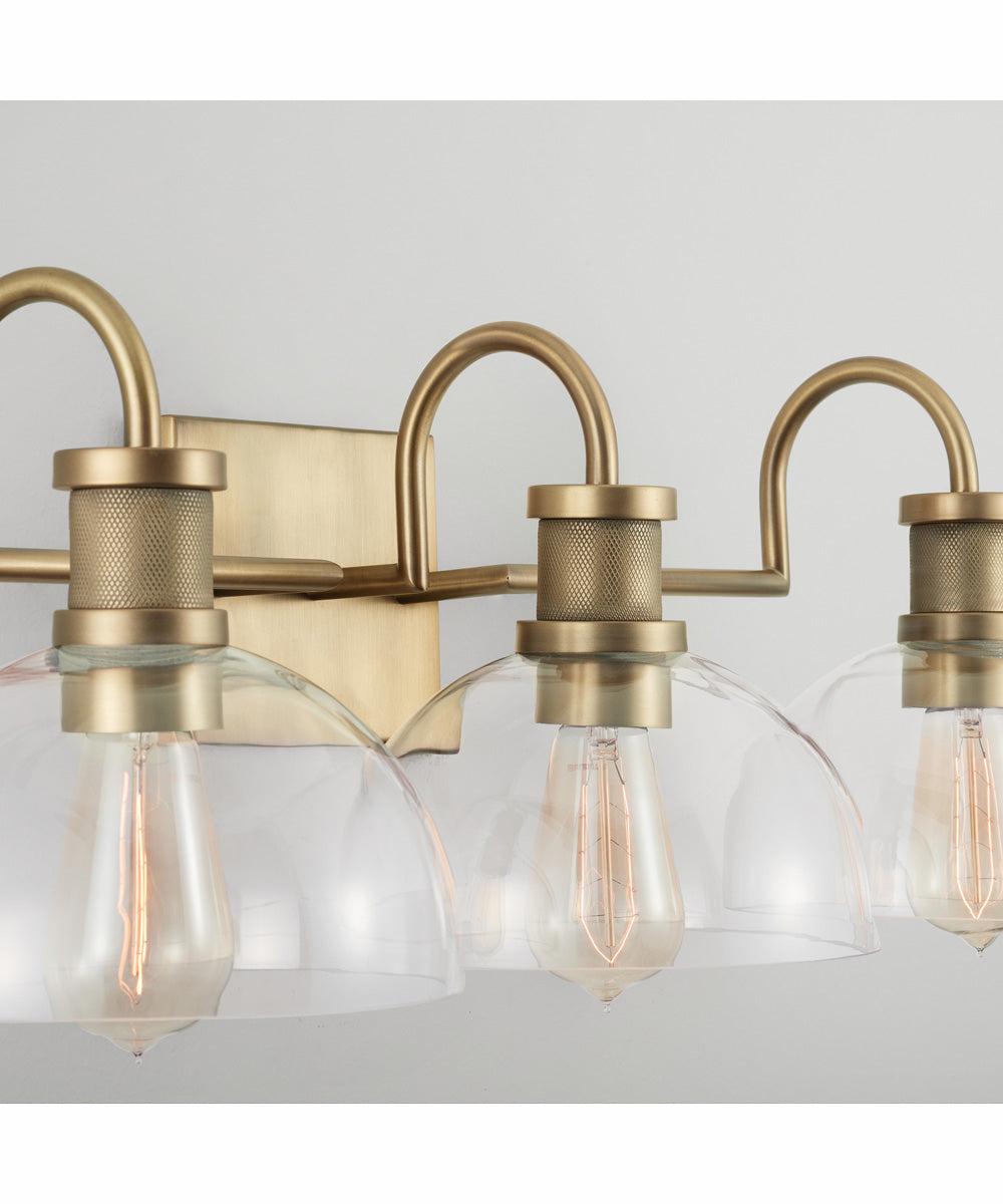 Cassidy 3-Light Vanity Aged Brass
