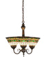 20"W Tiffany Roman 3 Light Chandelier