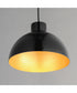 Rockport 1-Light Pendant Black / Antique Copper