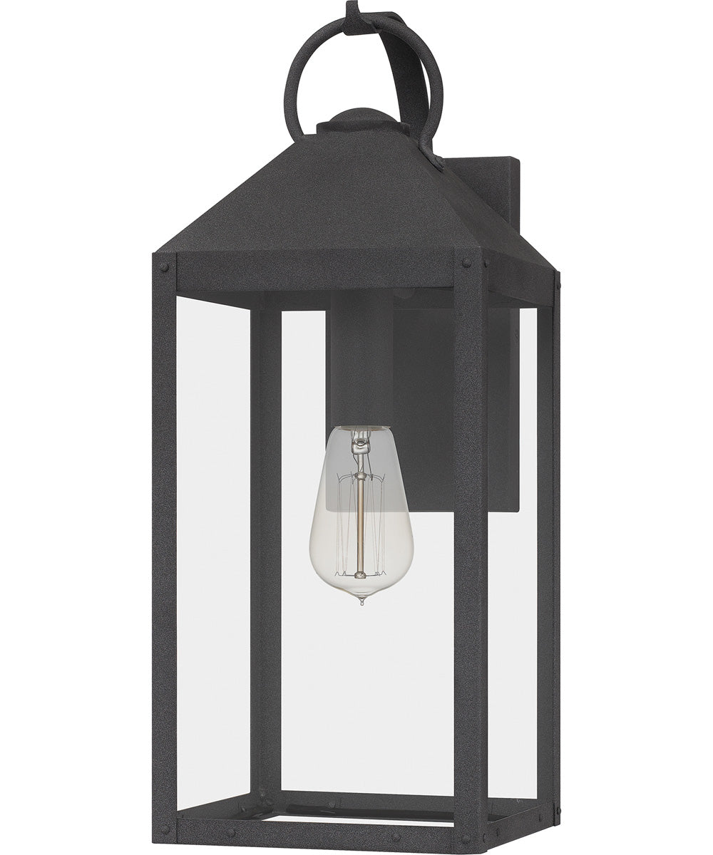 Thorpe Large 1-light Outdoor Wall Light  Coastal Armour Aluminum Mottled Black