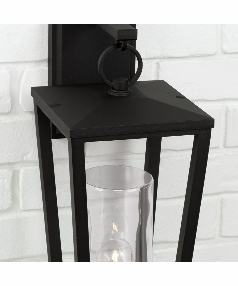 Elliott 1-Light Outdoor Wall-Lantern Rain or Shine - Black