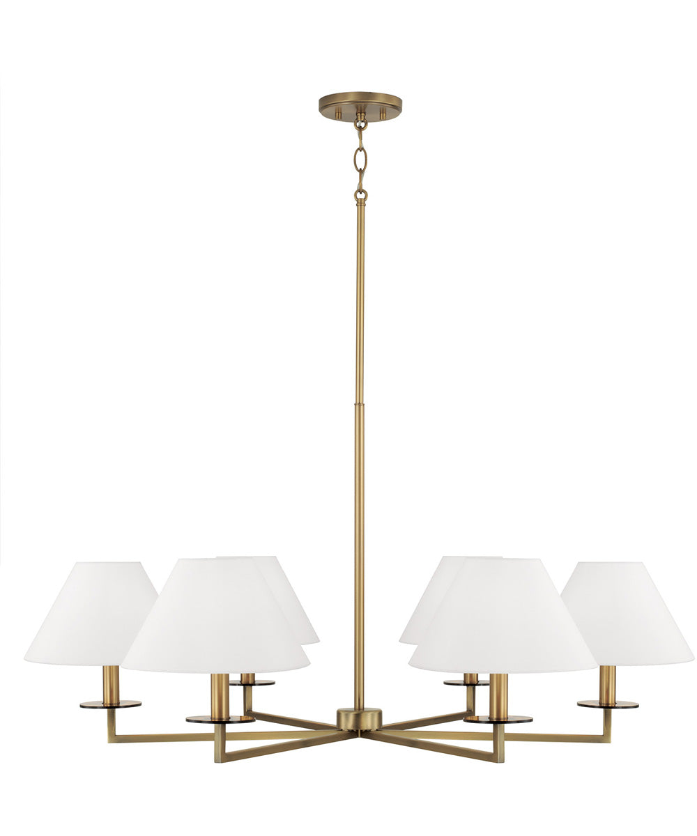 Gilda 6-Light Chandelier Aged Brass