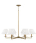 Gilda 6-Light Chandelier Aged Brass