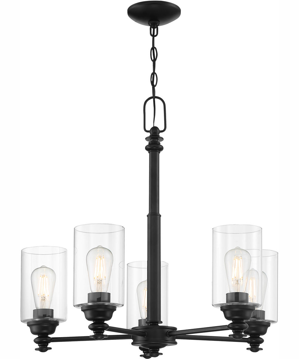 Dardyn 5-Light Chandelier Flat Black