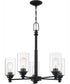Dardyn 5-Light Chandelier Flat Black