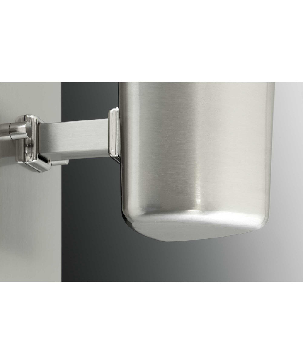 Zura 1-Light Etched Opal Glass Modern Bath Vanity Light Brushed Nickel