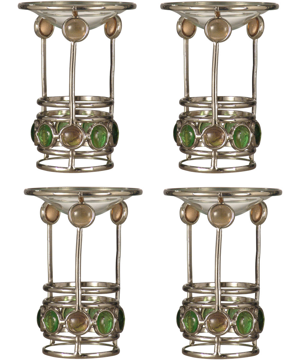 5.25 Inch H Pietro 4-Piece Candle Holder Set (Candles Not Included)