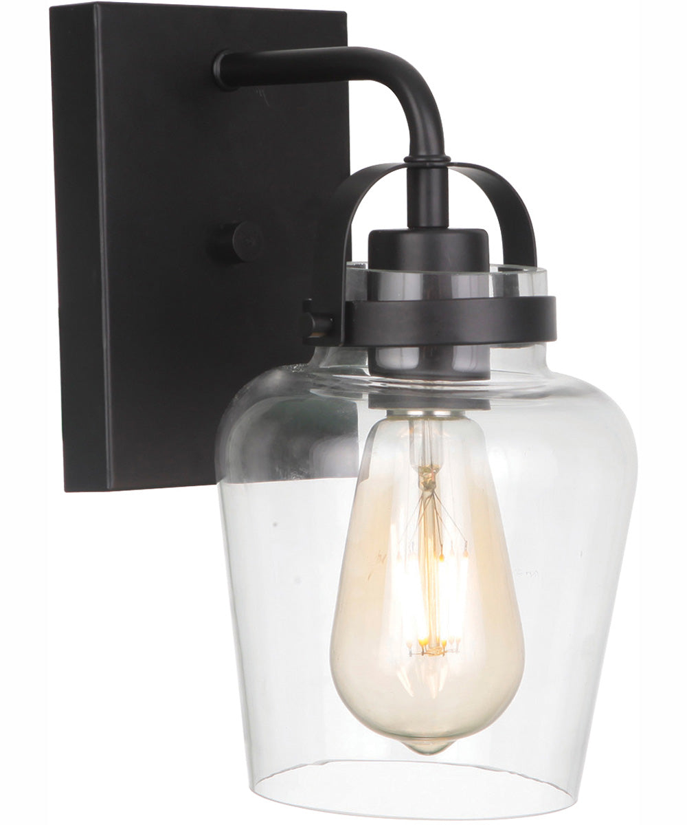 Trystan 1-Light Wall Sconce Flat Black