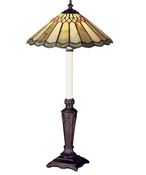 28"H Carousel Jadestone Buffet Lamp