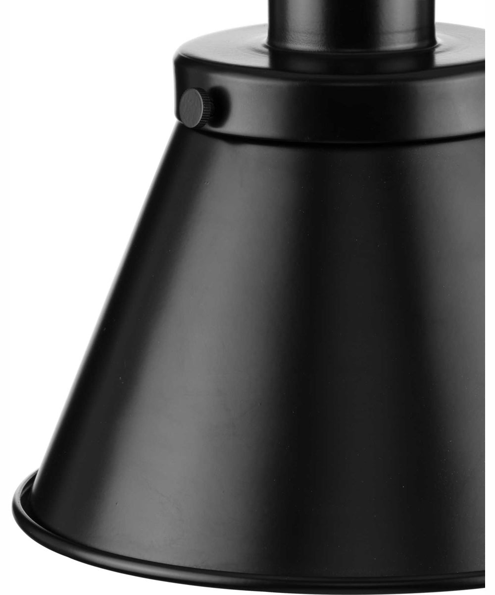 Hinton 1-Light Modern Farmhouse Pendant Matte Black